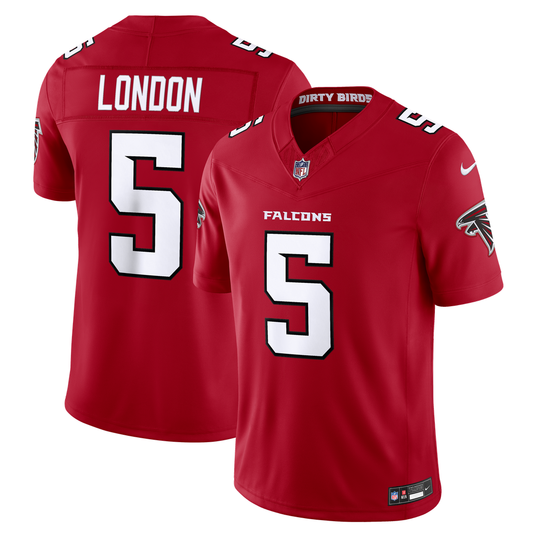 Drake London Atlanta Falcons Nike Vapor F.U.S.E. Stitched Limited Jersey - Red