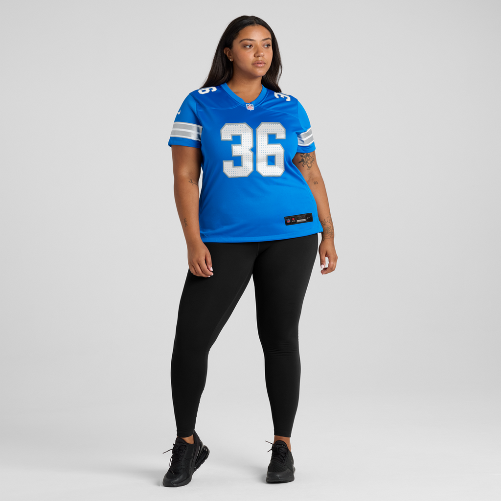 Chuck Clark Detroit Lions Nike Women's Team Game Jersey -  Blue