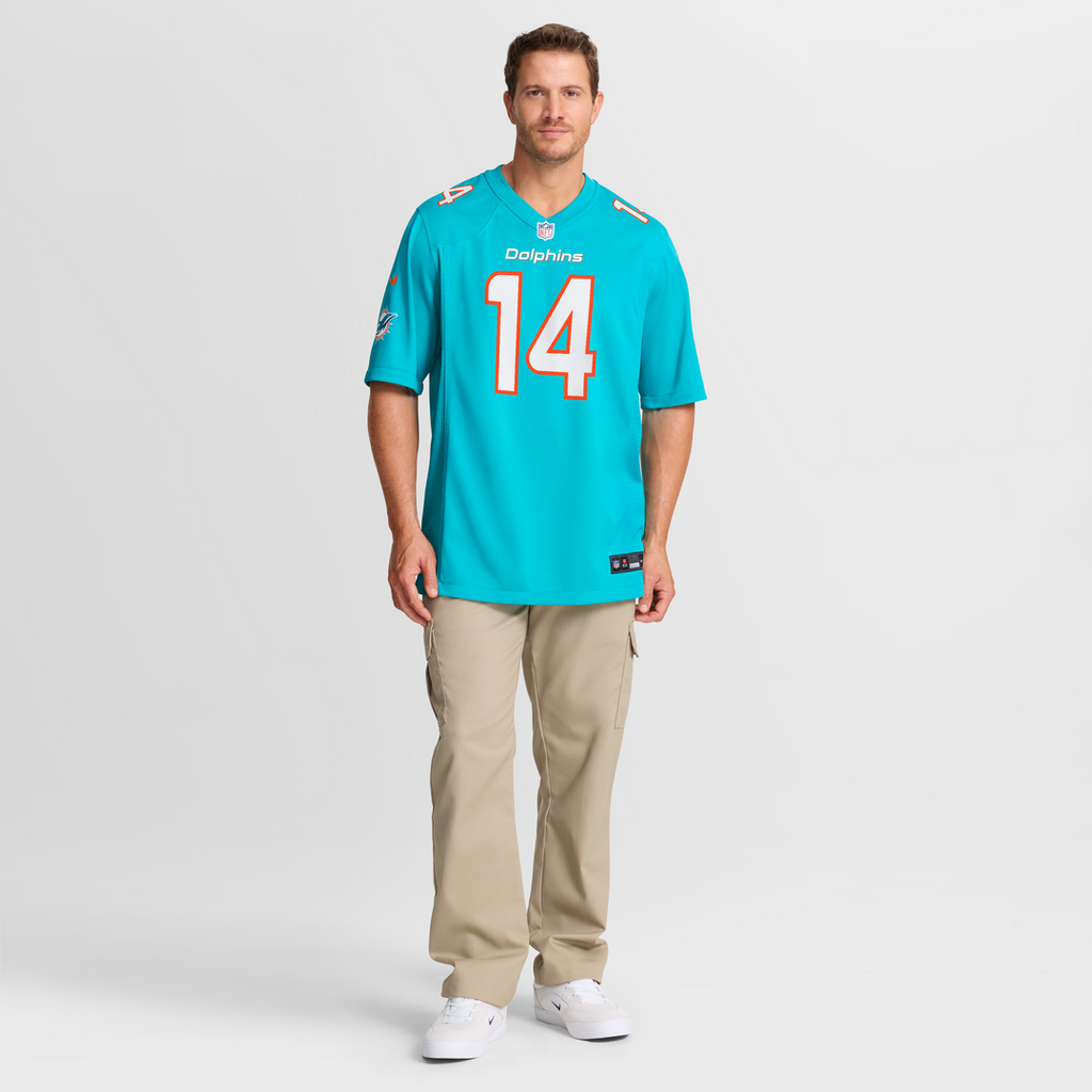 Quinn Ewers Miami Dolphins Nike Team Game Jersey -  Aqua