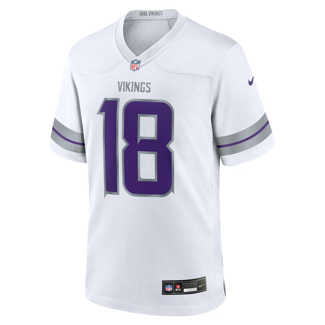 Justin Jefferson Minnesota Vikings Nike Classic Player Game Jersey - Purple