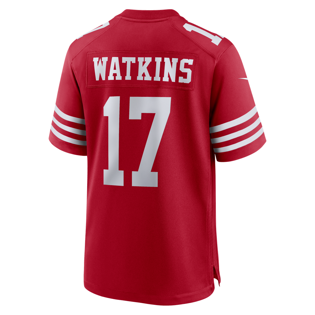 Jordan Watkins San Francisco 49ers Nike Team Game Jersey -  Scarlet