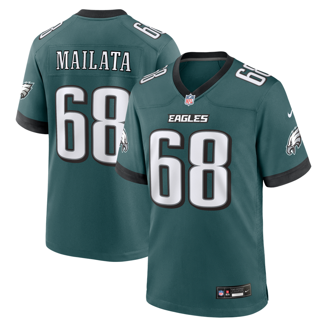 Jordan Mailata Philadelphia Eagles Nike Team Game Jersey -  Midnight Green