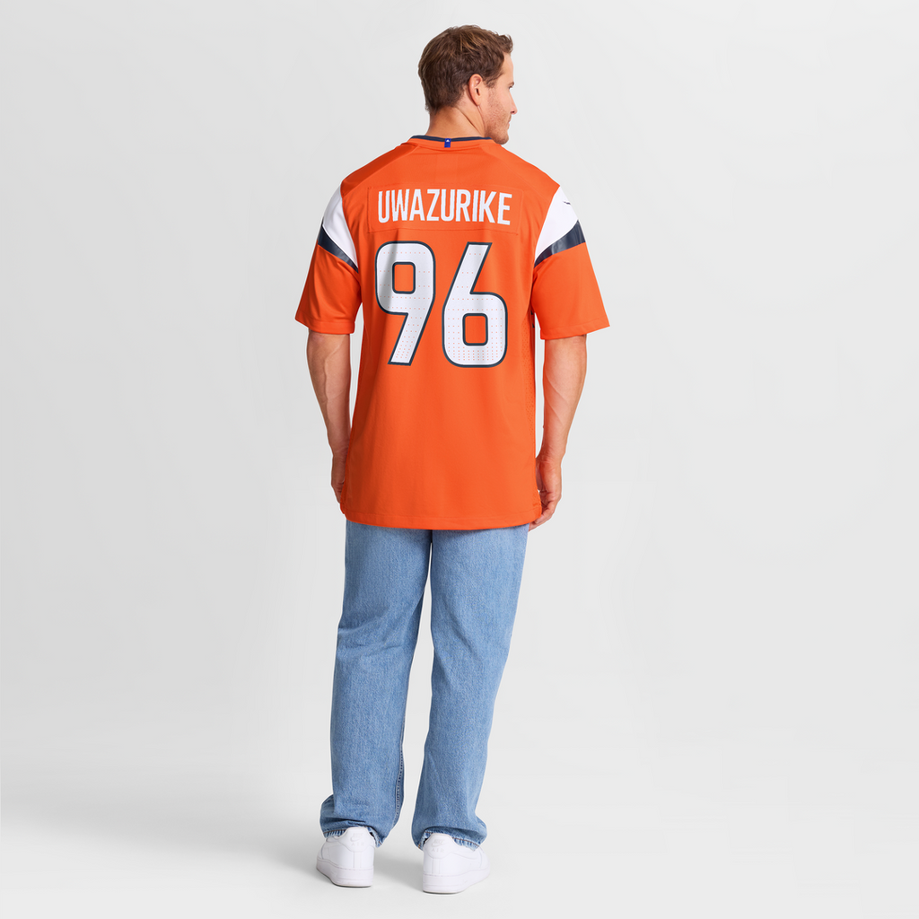 Eyioma Uwazurike Denver Broncos Nike Team Game Jersey -  Orange