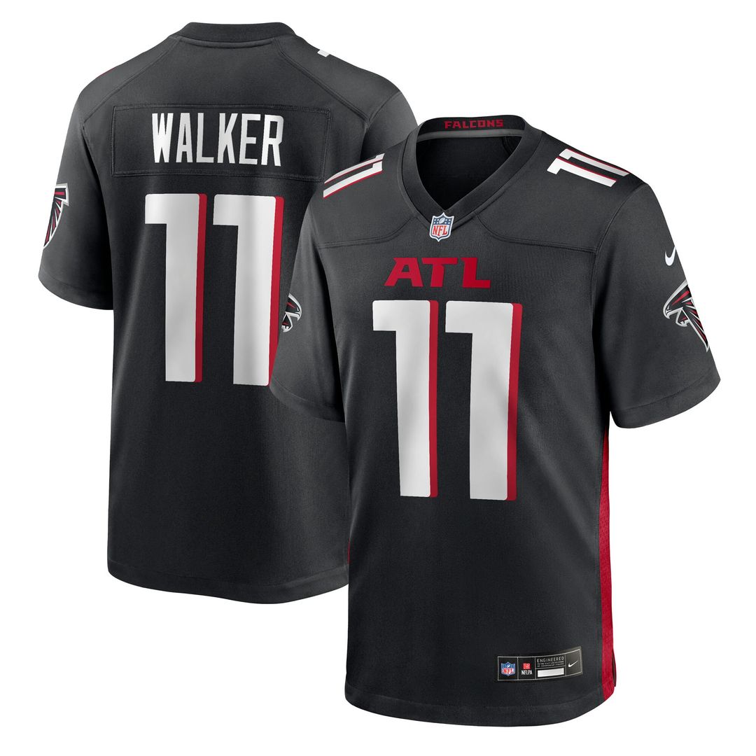 Jalon Walker Atlanta Falcons Nike Team Game Jersey - Black