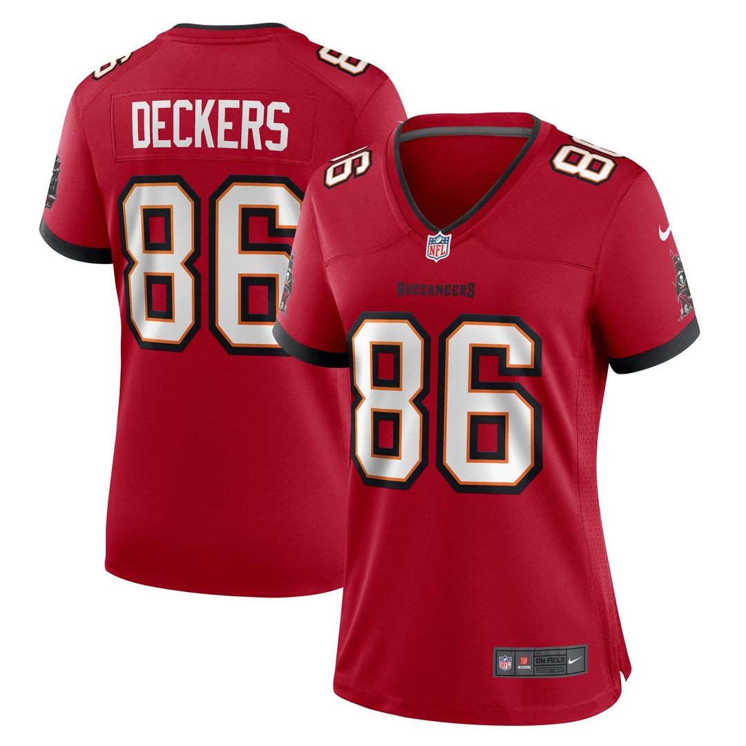 Evan Deckers Tampa Bay Buccaneers Nike Women's Team Game Jersey -  Red