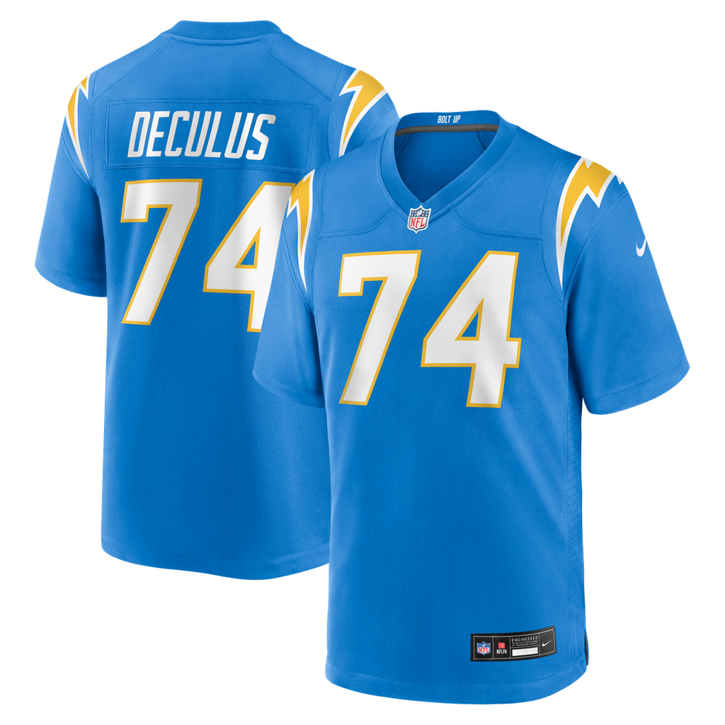 Austin Deculus Los Angeles Chargers Nike Team Game Jersey -  Powder Blue