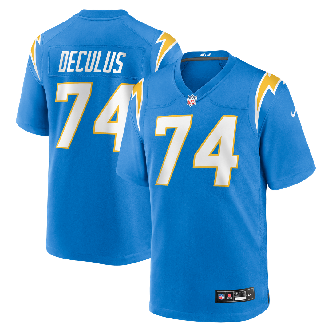 Austin Deculus Los Angeles Chargers Nike Team Game Jersey -  Powder Blue