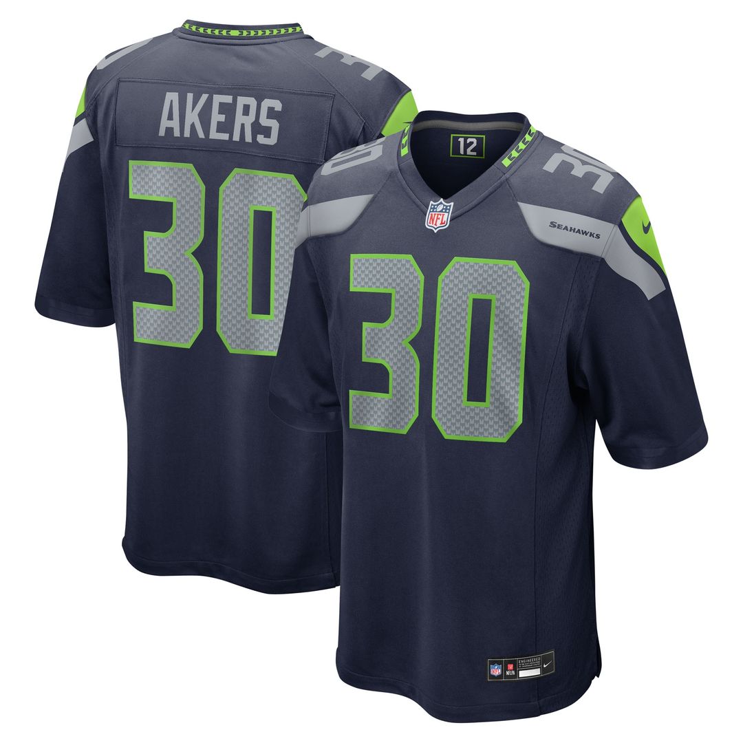 Cam Akers Seattle Seahawks Nike Team Game Jersey -  College Navy
