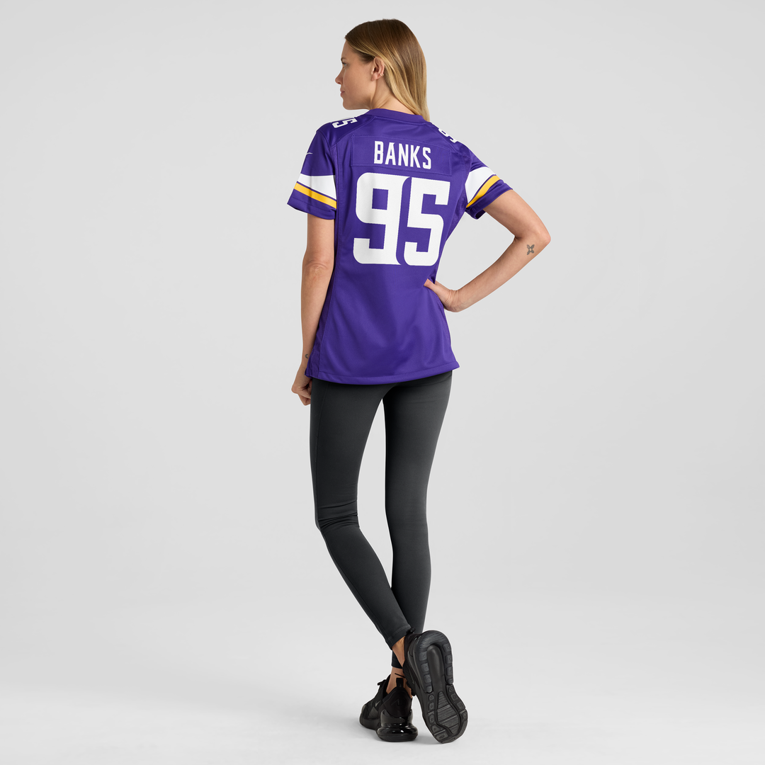 Caleb Banks Minnesota Vikings Nike Women's Team Game Jersey -  Purple