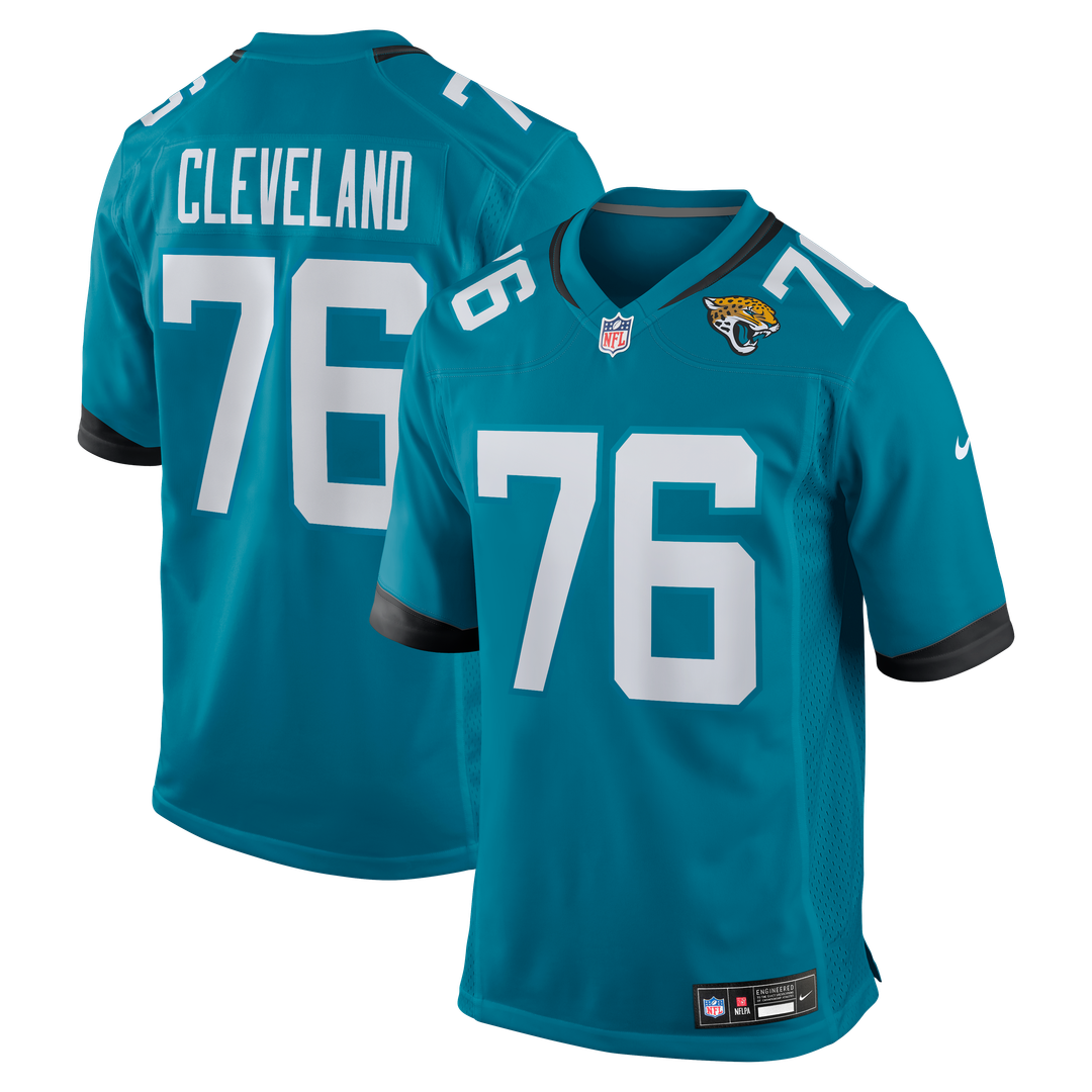 Ezra Cleveland Jacksonville Jaguars Nike  Game Jersey -  Teal