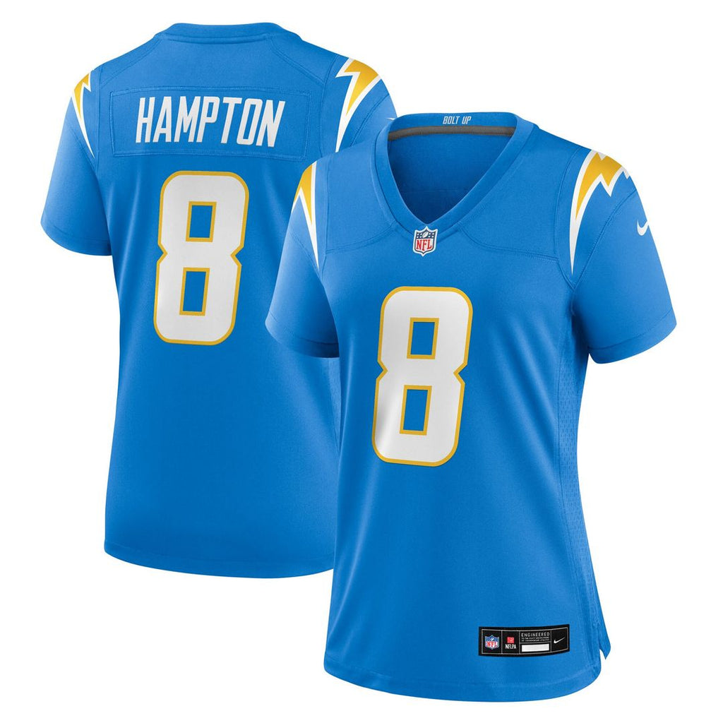 Omarion Hampton Los Angeles Chargers Nike Women's Team Game Jersey -  Powder Blue