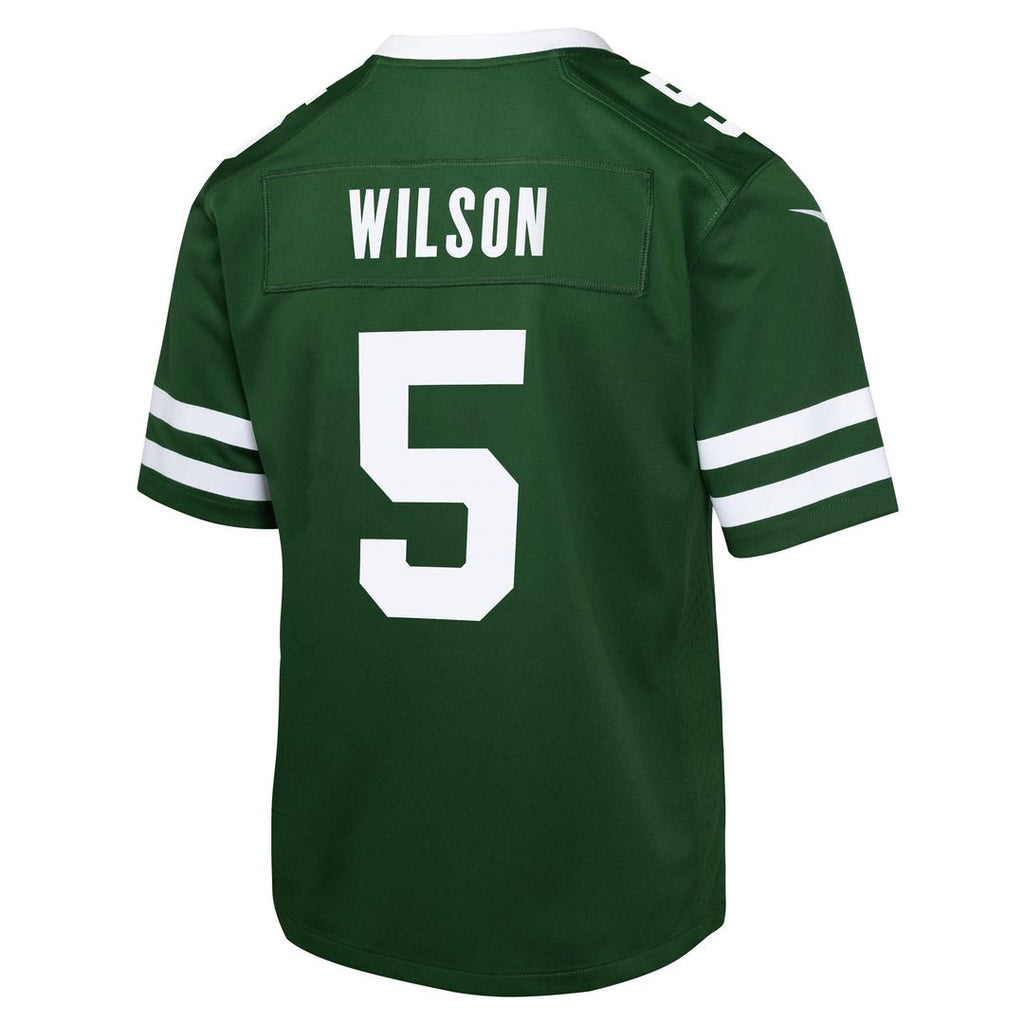Garrett Wilson New York Jets Nike Youth Game Jersey - Green
