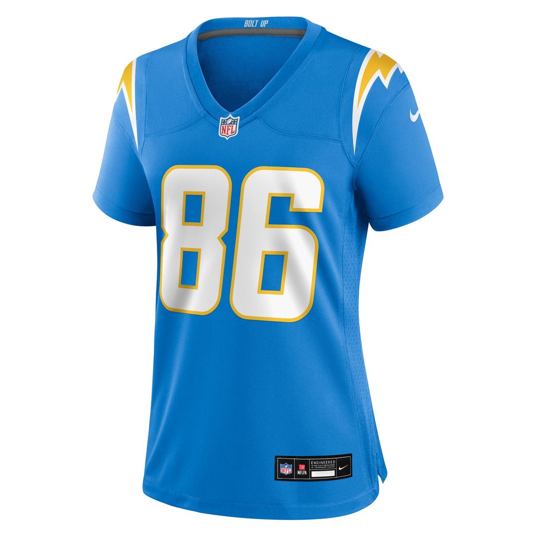 Oronde Gadsden Los Angeles Chargers Nike Women's Alternate Charger Power Game Jersey -  Gold