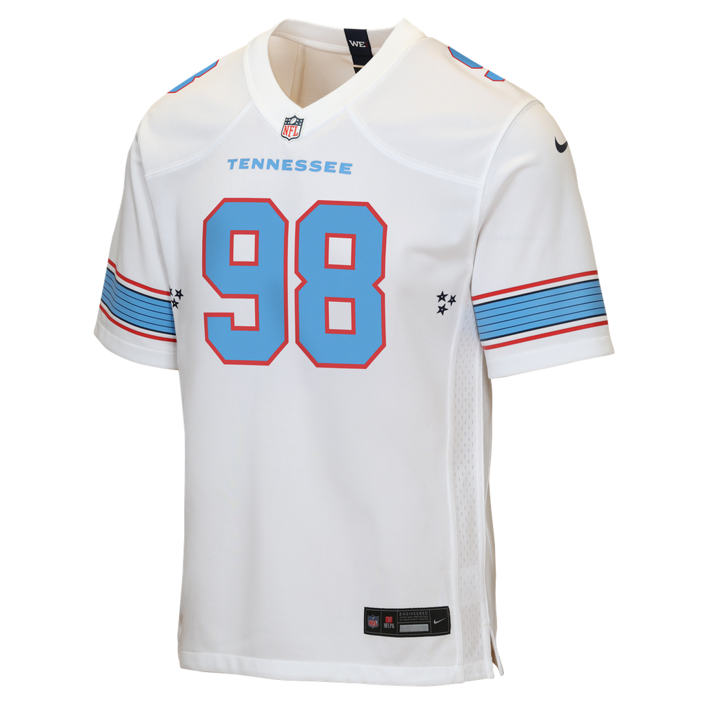 Jeffery Simmons Tennessee Titans Nike Youth Game Jersey - Light Blue