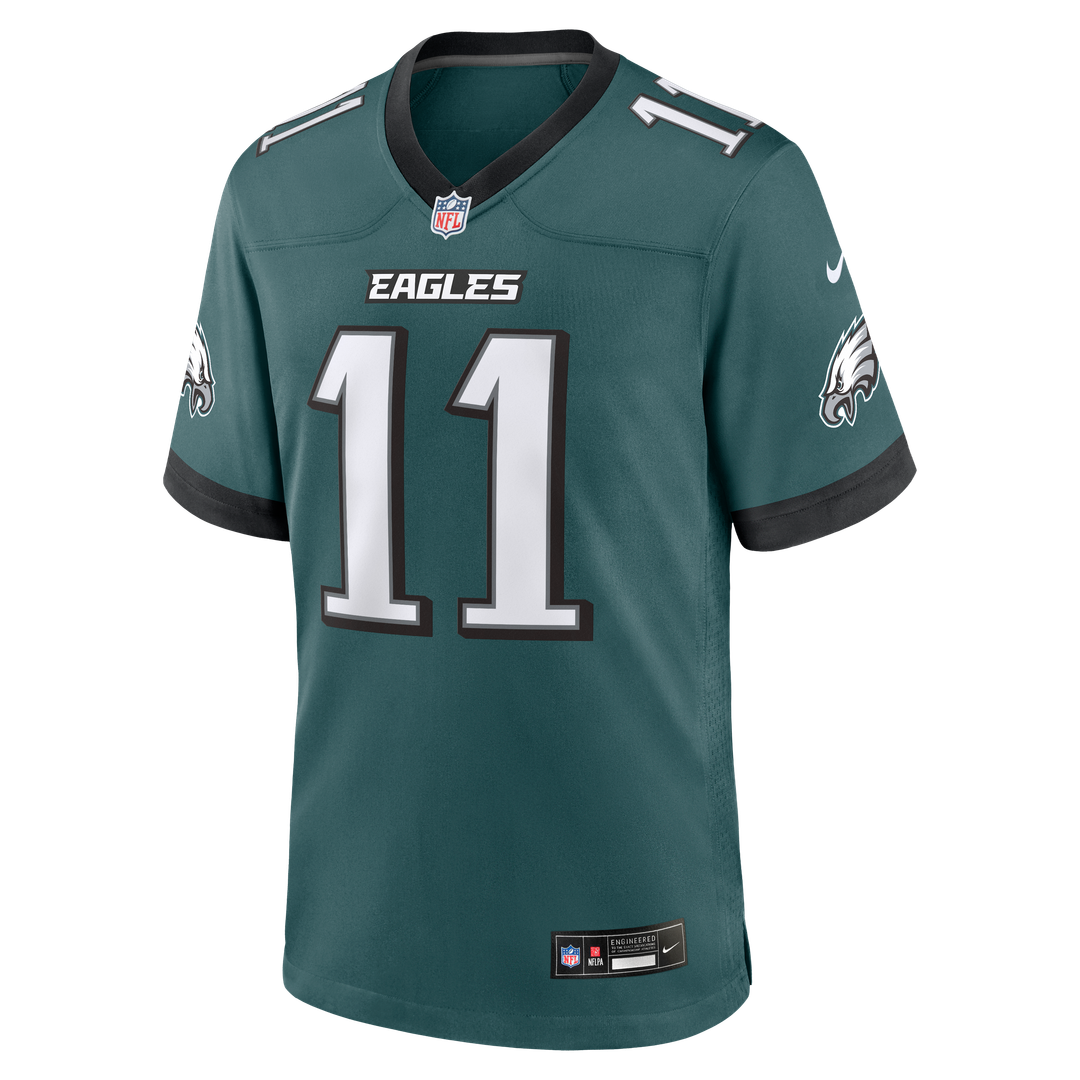 A.J. Brown Philadelphia Eagles Nike Team Game Jersey -  Midnight Green