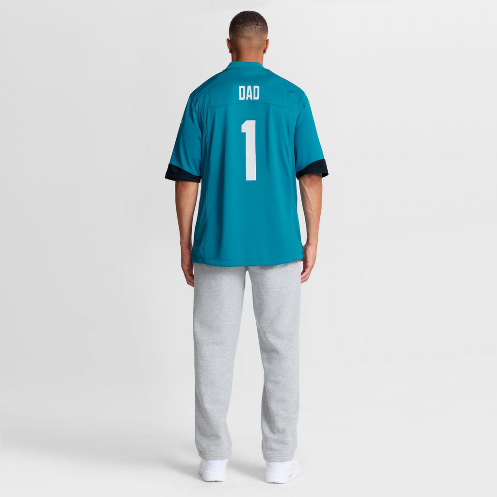 Number 1 Dad Jacksonville Jaguars Nike Game Jersey - Teal