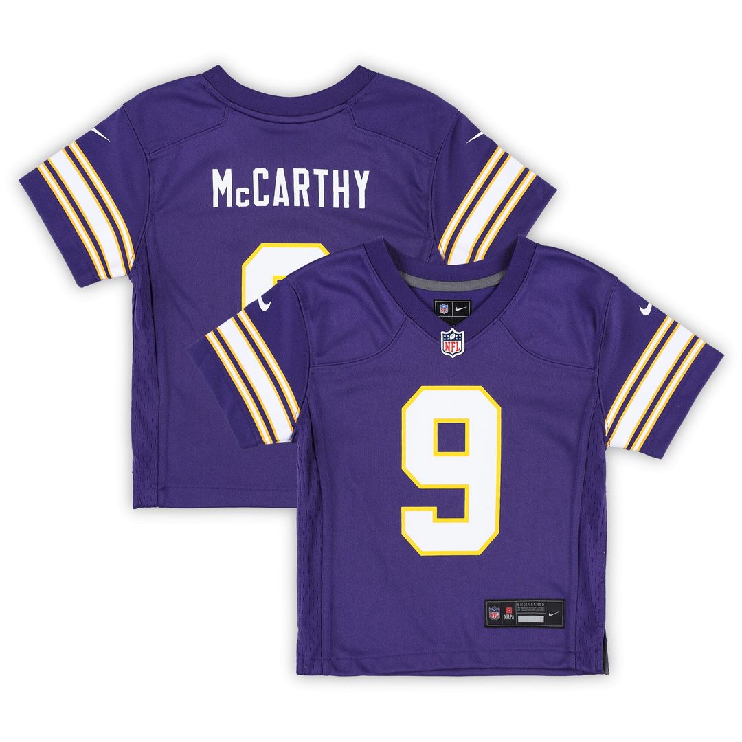 J.J. McCarthy Minnesota Vikings Nike Preschool Classic Player Game Jersey - Purple