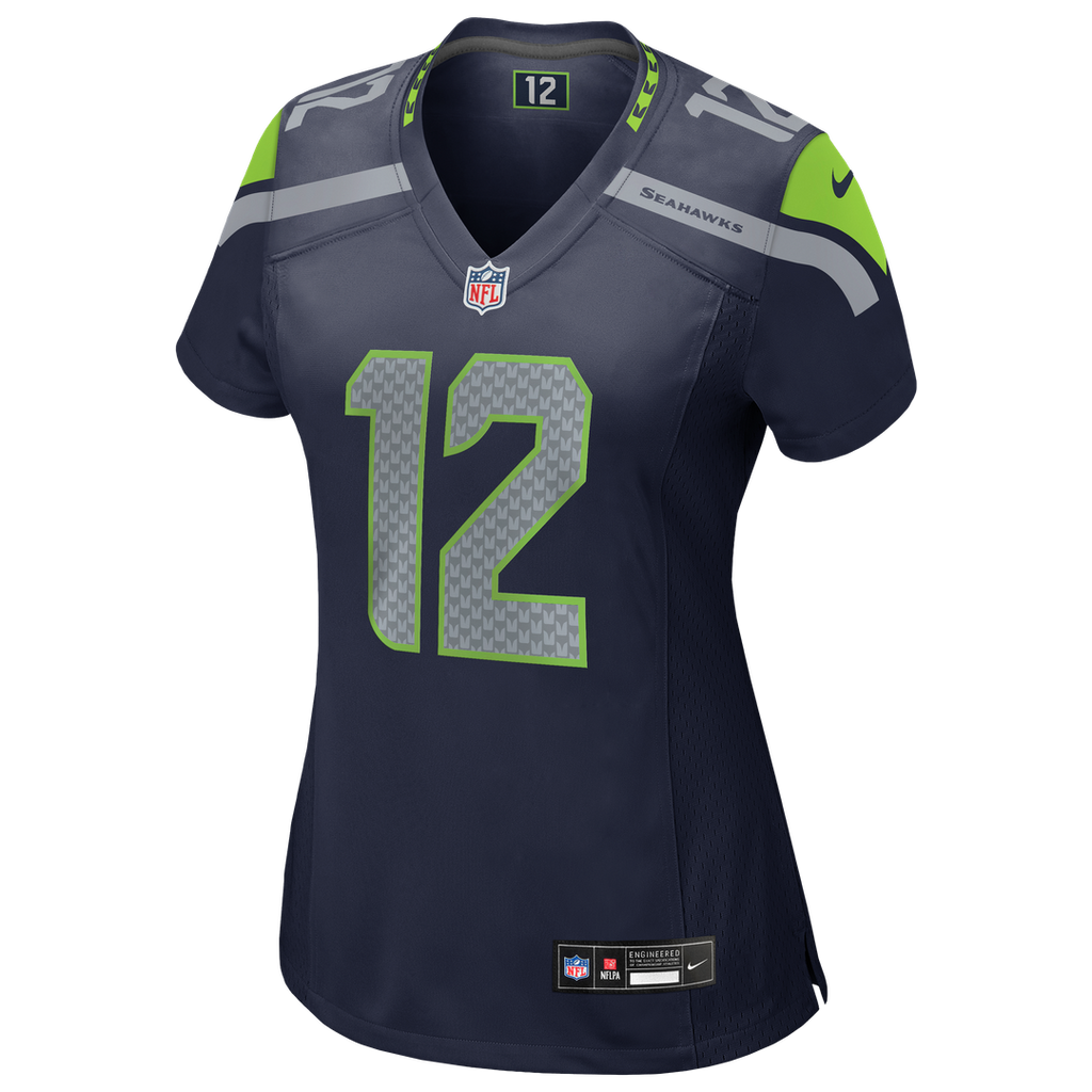 12s Seattle Seahawks Nike Women's Team Game Jersey - College Navy