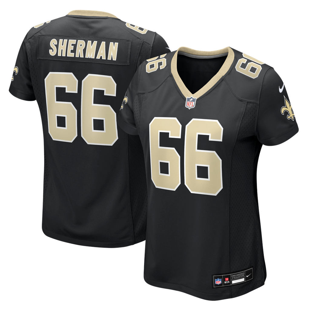 William Sherman New Orleans Saints Nike Women's Team Game Jersey -  Black
