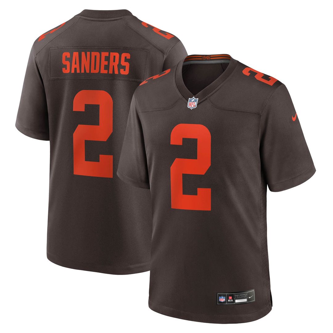 Shedeur Sanders Cleveland Browns Nike Alternate Game Jersey - Brown