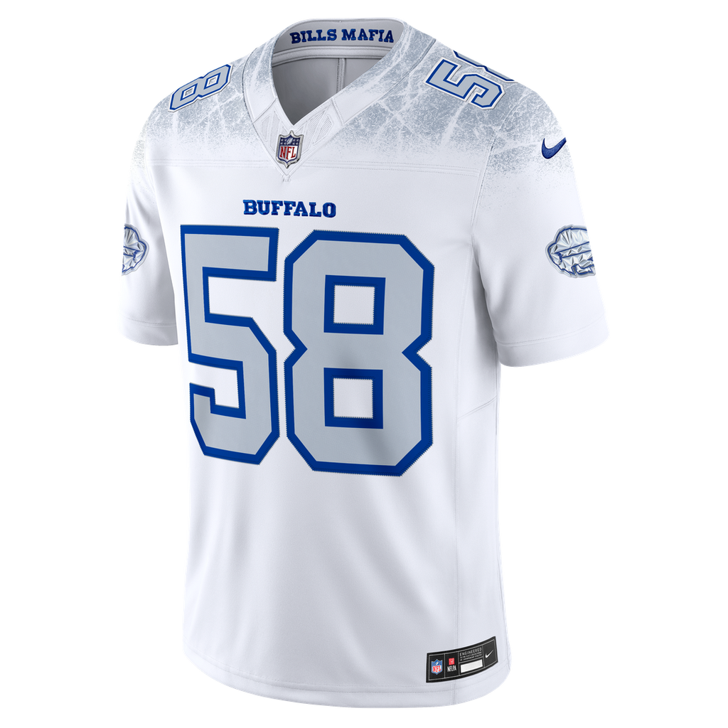 Matt Milano Buffalo Bills Nike 2025 Rivalries Collection Stitched Limited Jersey - White