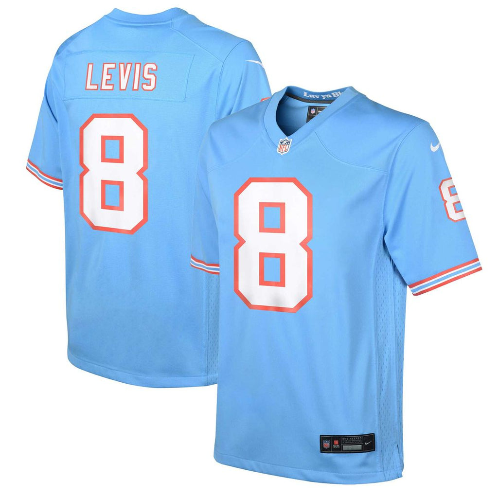 Will Levis Tennessee Titans Nike Youth Game Jersey - Light Blue