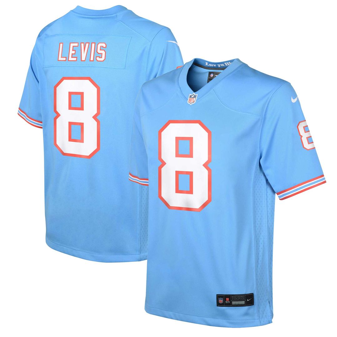 Will Levis Tennessee Titans Nike Youth Game Jersey - Light Blue