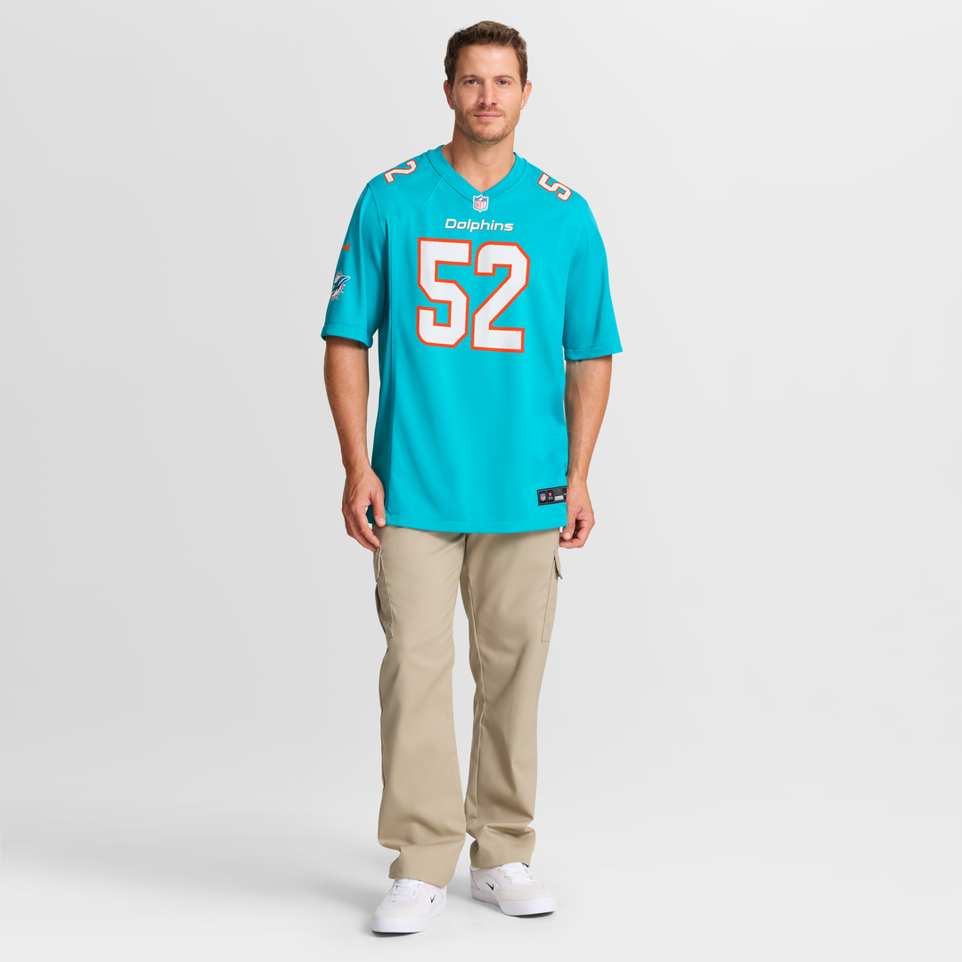 Patrick Paul Miami Dolphins Nike  Game Jersey -  Aqua