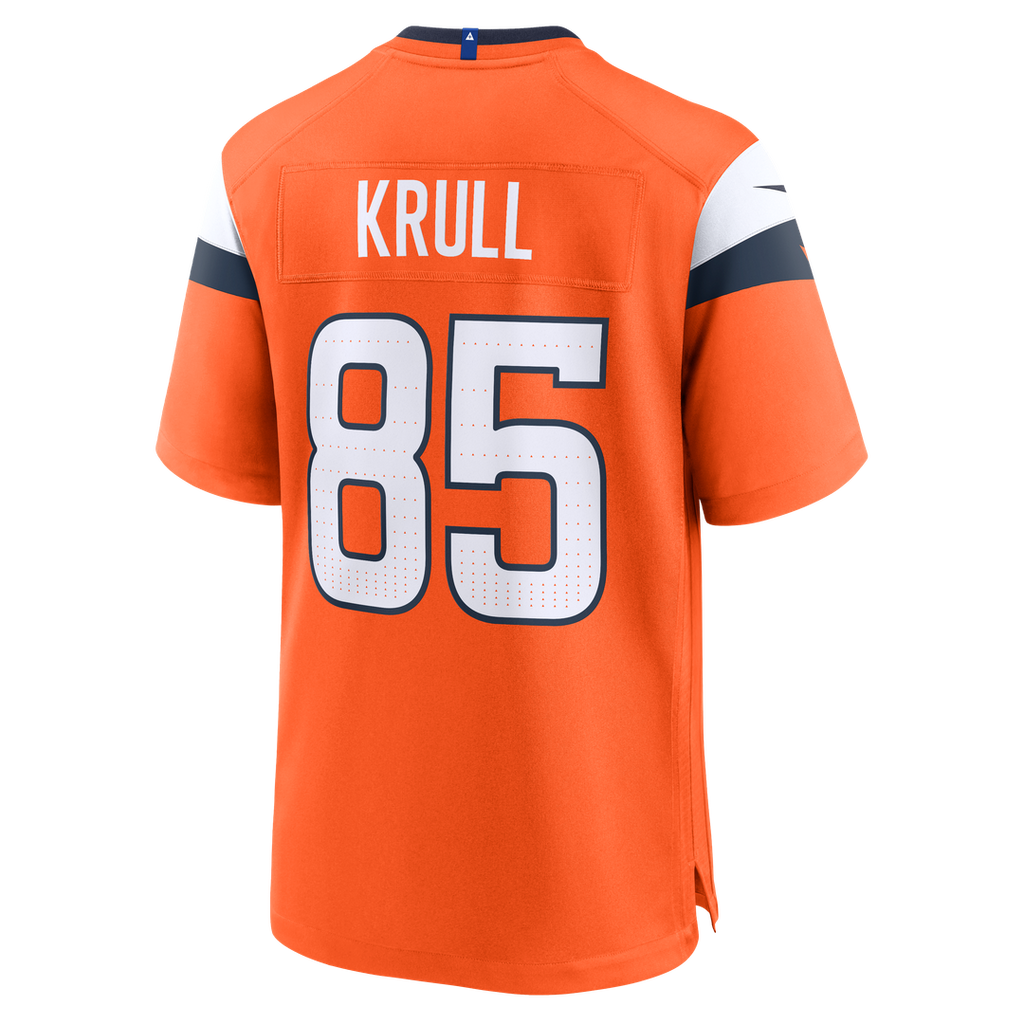 Lucas Krull Denver Broncos Nike Team Game Jersey -  Orange