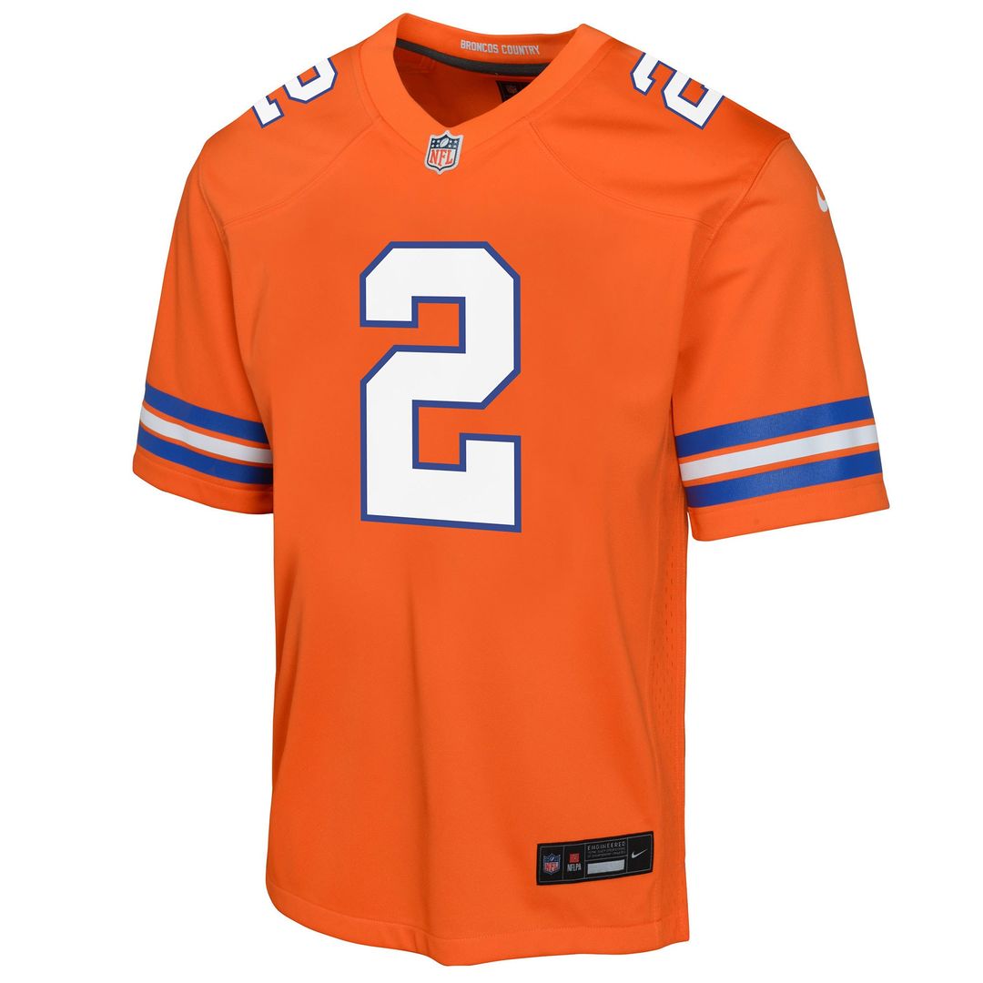 Patrick Surtain II Denver Broncos Nike Youth Game Jersey - Orange