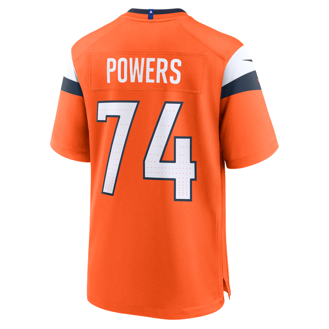 Ben Powers Denver Broncos Nike Team Game Jersey -  Orange