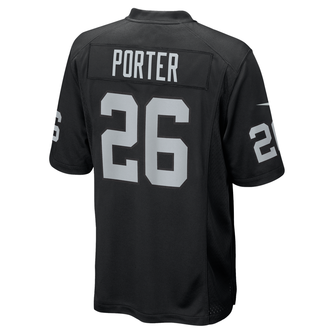 Darien Porter Las Vegas Raiders Nike Team Game Jersey -  Black