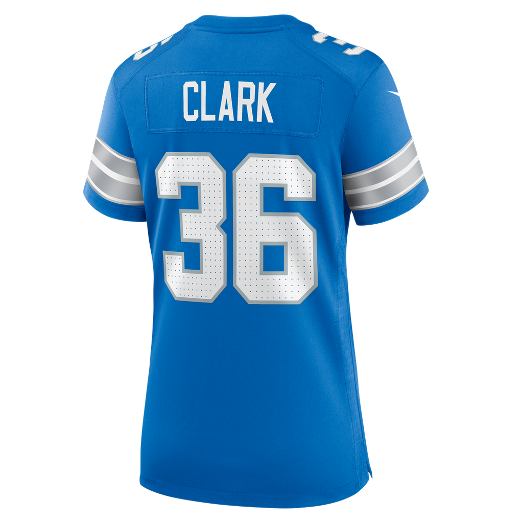 Chuck Clark Detroit Lions Nike Women's Team Game Jersey -  Blue