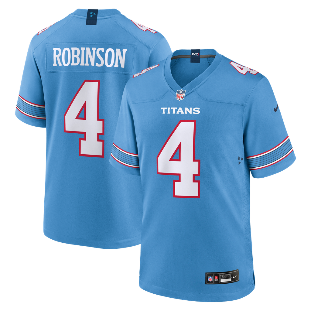 Wan'Dale Robinson Tennessee Titans Nike Team Game Jersey - Light Blue