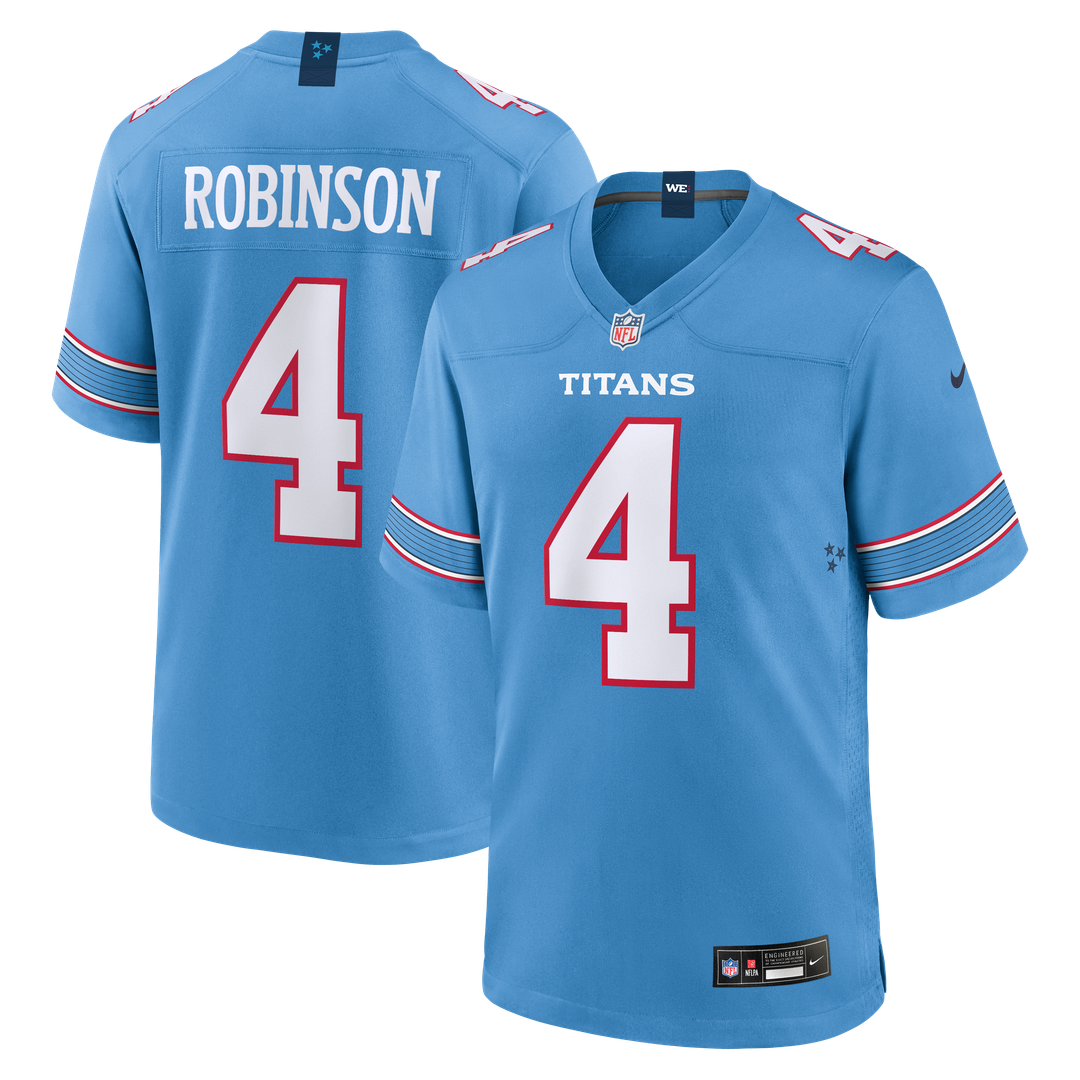 Wan'Dale Robinson Tennessee Titans Nike Team Game Jersey - Light Blue