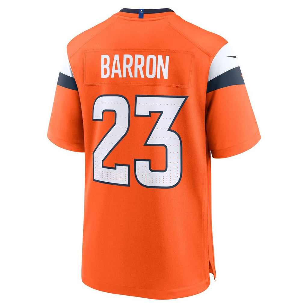 Jahdae Barron Denver Broncos Nike Game Player Jersey - Orange