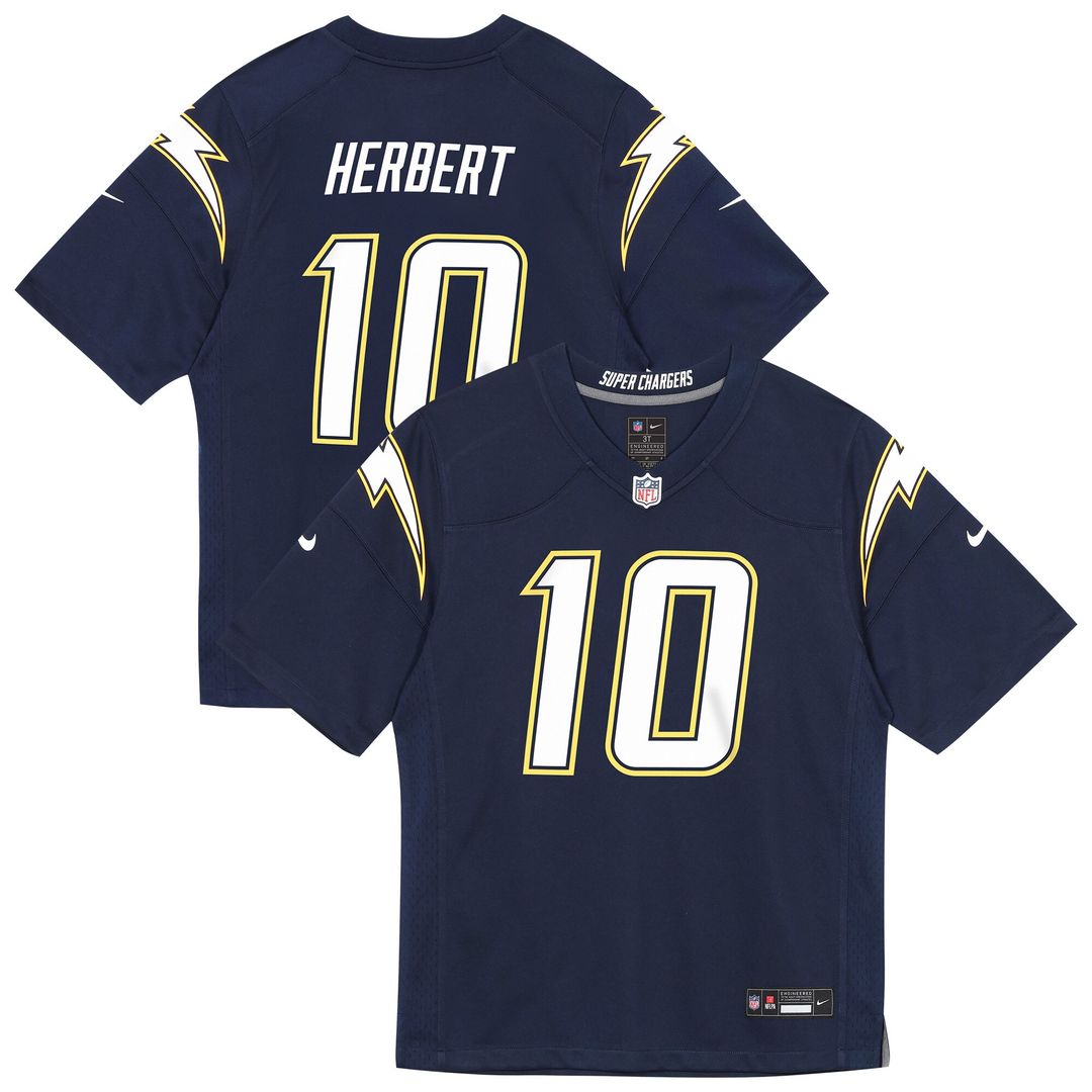 Justin Herbert Los Angeles Chargers Nike Toddler Alternate Super Chargers Game Jersey - Navy