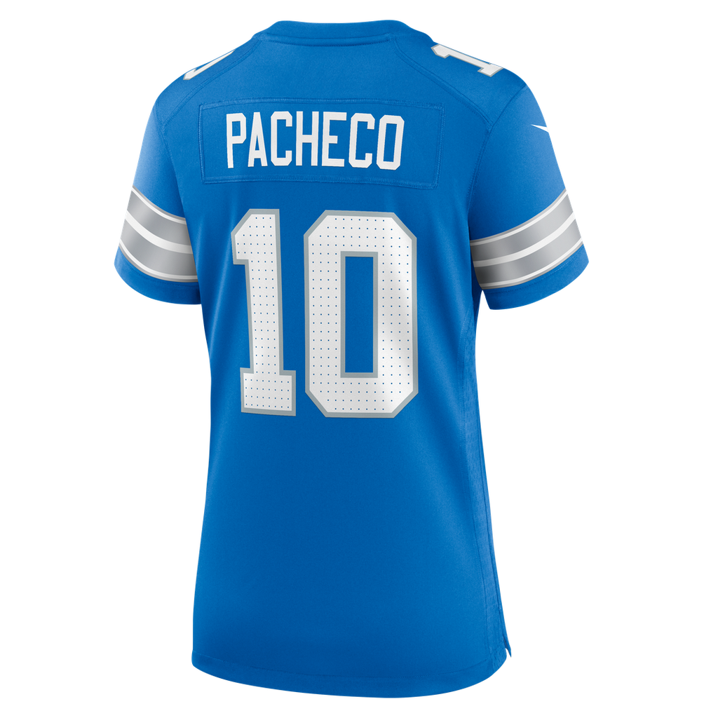 Isiah Pacheco Detroit Lions Nike Women's Team Game Jersey -  Blue