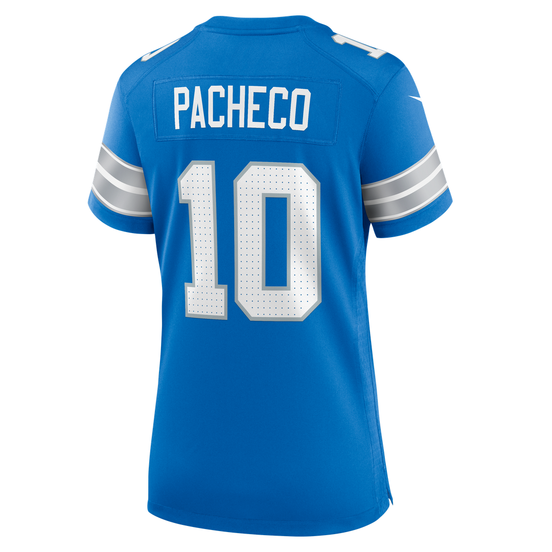 Isiah Pacheco Detroit Lions Nike Women's Team Game Jersey -  Blue