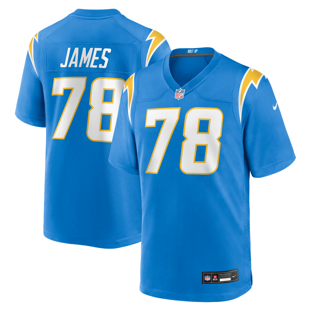 Andre James Los Angeles Chargers Nike Team Game Jersey -  Powder Blue