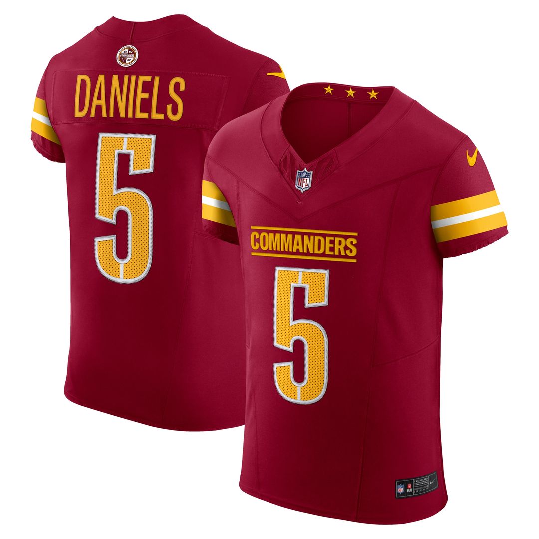 Jayden Daniels Washington Commanders Nike Team  Vapor F.U.S.E. Elite Jersey - Burgundy