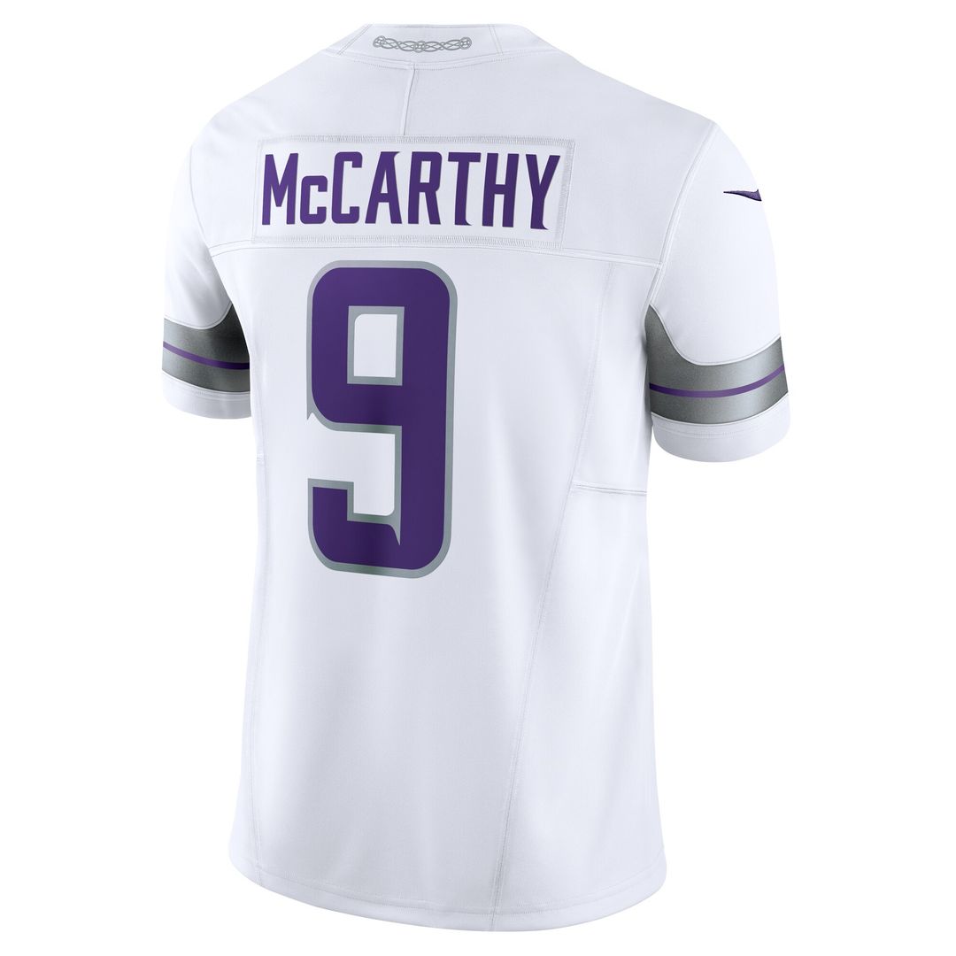J.J. McCarthy Minnesota Vikings Nike Vapor F.U.S.E. Limited Jersey - Purple