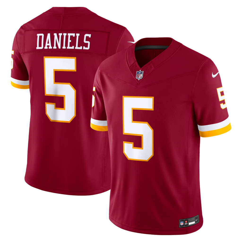 Jayden Daniels Washington Commanders Nike Vapor F.U.S.E. Stitched Limited Jersey - Burgundy
