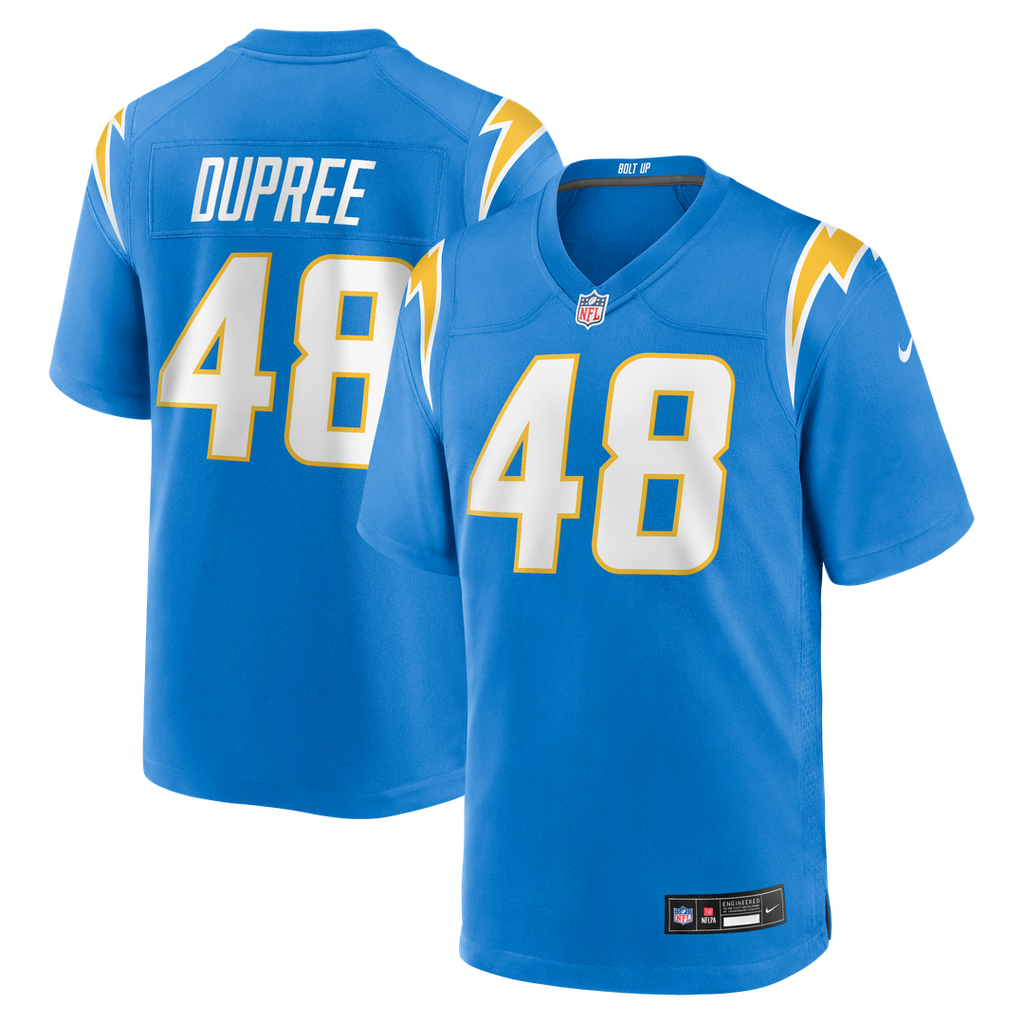 Bud Dupree Los Angeles Chargers Nike Team Game Jersey -  Powder Blue