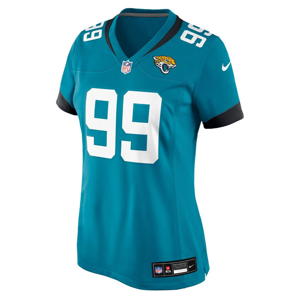 Austin Johnson Jacksonville Jaguars Nike Women's Team Game Jersey -  Teal