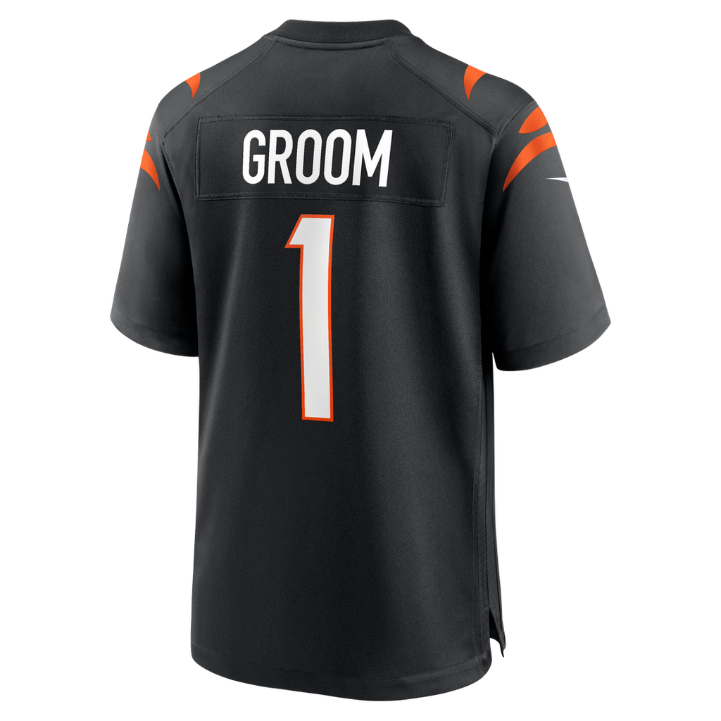 Number 1 Groom Cincinnati Bengals Nike Game Jersey - Black