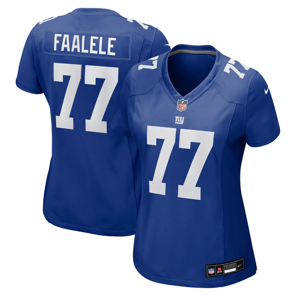 Daniel Faalele New York Giants Nike Women's Team Game Jersey - Royal