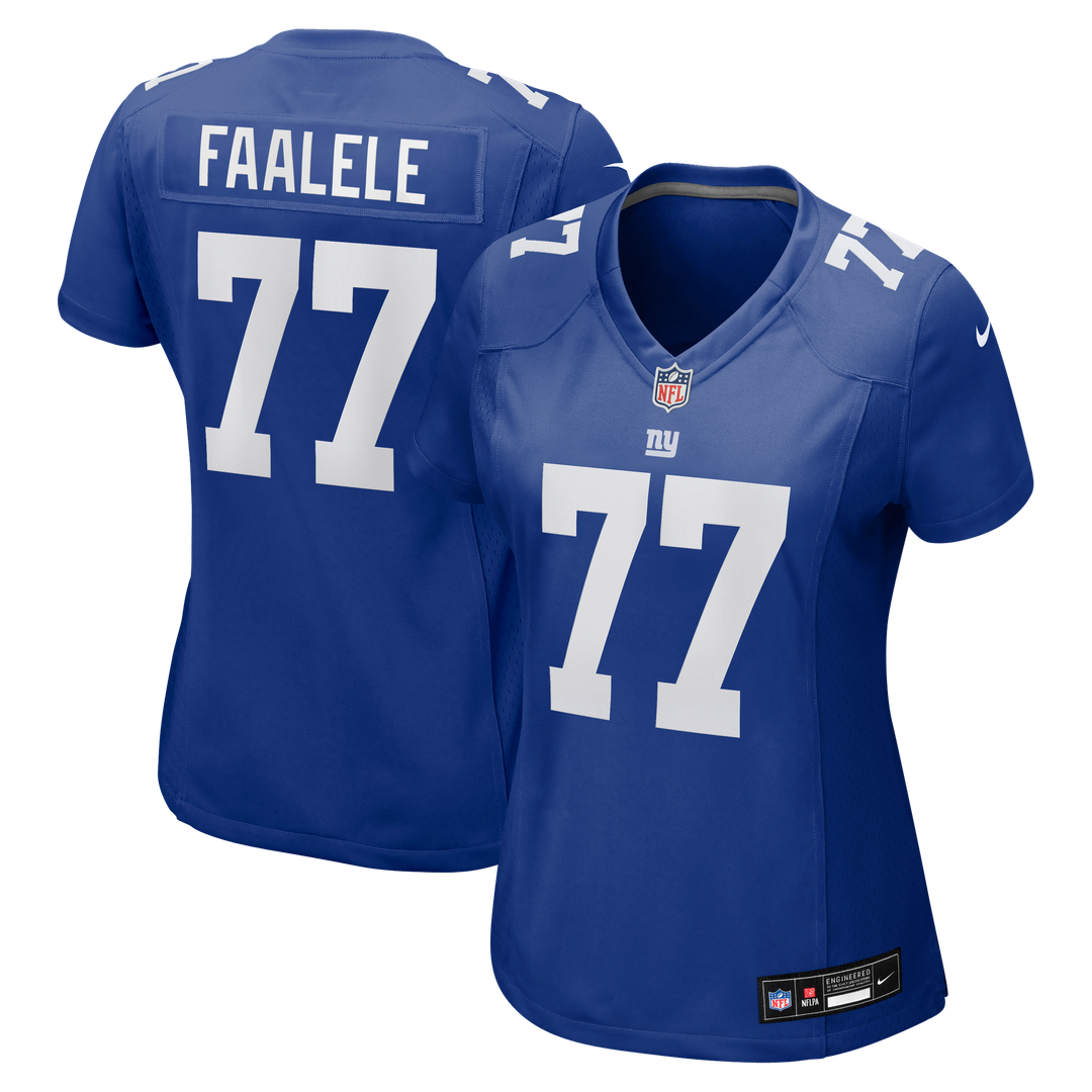 Daniel Faalele New York Giants Nike Women's Team Game Jersey - Royal