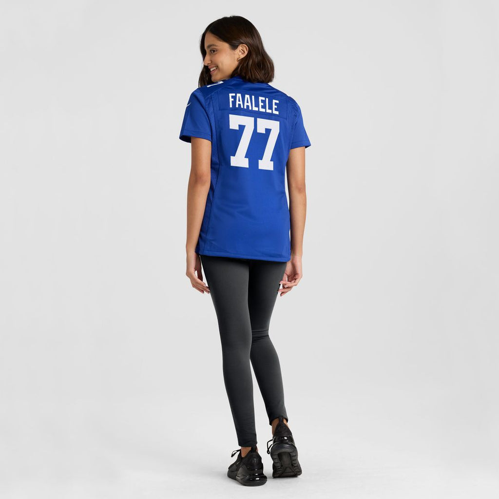 Daniel Faalele New York Giants Nike Women's Team Game Jersey - Royal