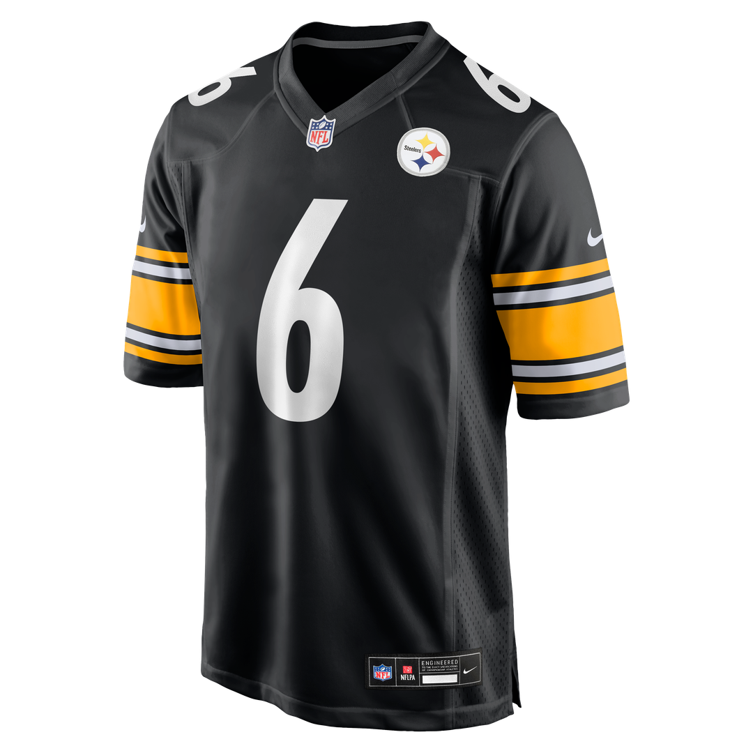 Patrick Queen Pittsburgh Steelers Nike  Game Jersey -  Black